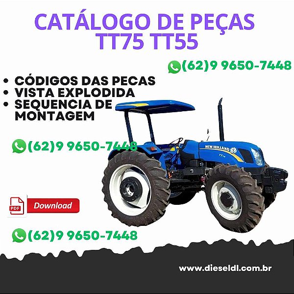 CATALOGO DE PEÇAS TRATOR TT75 TT55 NEW HOLLAND