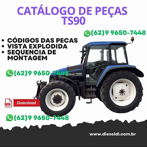 CATALOGO DE PEÇAS TRATOR TS90 TS100 TS110 TS120 NEW HOLLAND