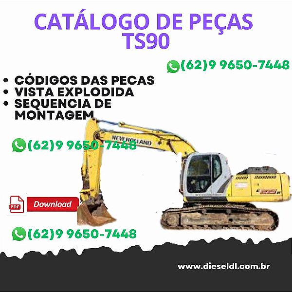 CATALOGO DE PEÇAS ESCAVADEIRA E385B NEW HOLLAND