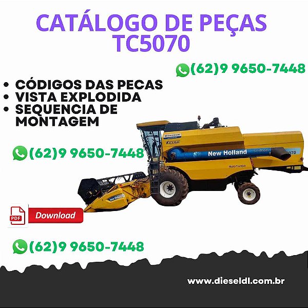 CATÁLOGO DE PEÇAS COLHEITADEIRA TC5070 NEW HOLLAND