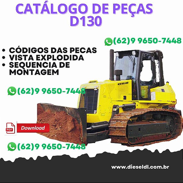 CATÁLOGO DE PEÇAS TRATOR ESTEIRAS D130 NEW HOLLAND
