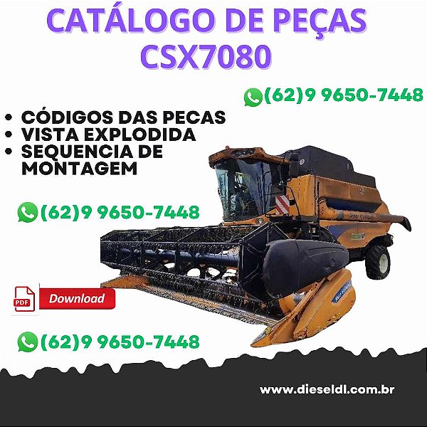 CATÁLOGO DE PEÇAS COLHEITADEIRA CSX7080 NEW HOLLAND