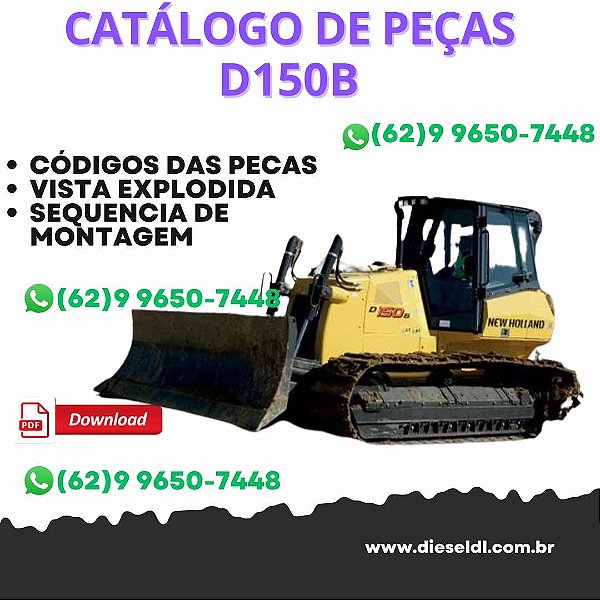 CATÁLOGO DE PEÇAS TRATOR ESTEIRAS D150B NEW HOLLAND