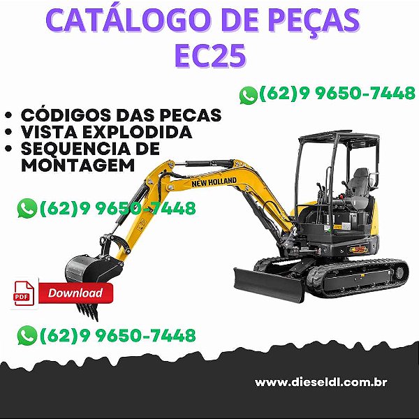 CATÁLOGO DE PEÇAS MINI ESCAVADEIRA EC25 NEW HOLLAND