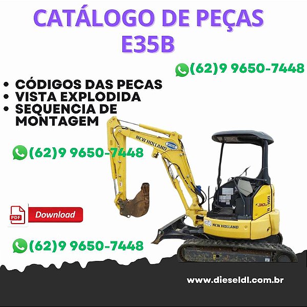 CATÁLOGO DE PEÇAS MINI ESCAVADEIRA E35B NEW HOLLAND