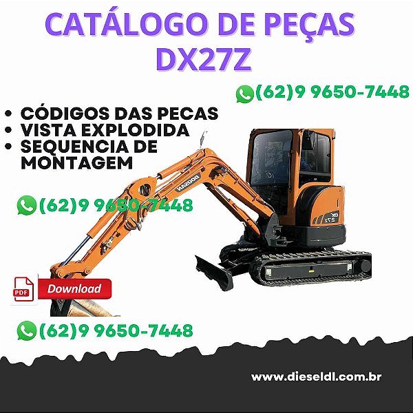 CATÁLOGO DE PEÇAS  ESCAVADEIRA DX27Z DOOSAN