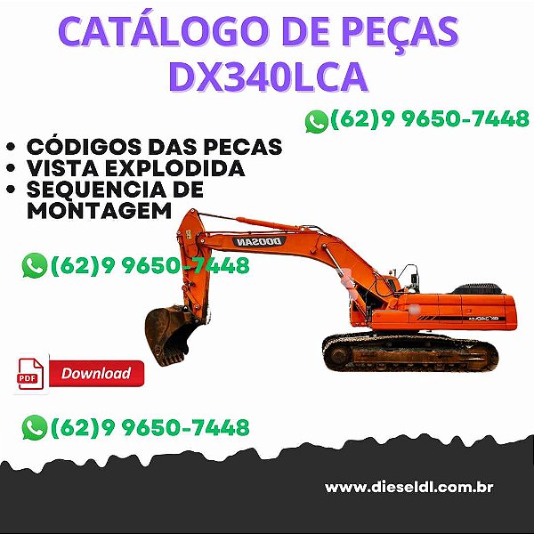 CATÁLOGO DE PEÇAS  ESCAVADEIRA DX340LCA DOOSAN