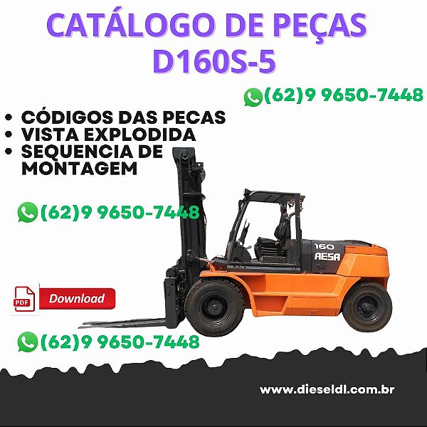 CATÁLOGO DE PEÇAS EMPILHADEIRA D160S-5 DOOSAN