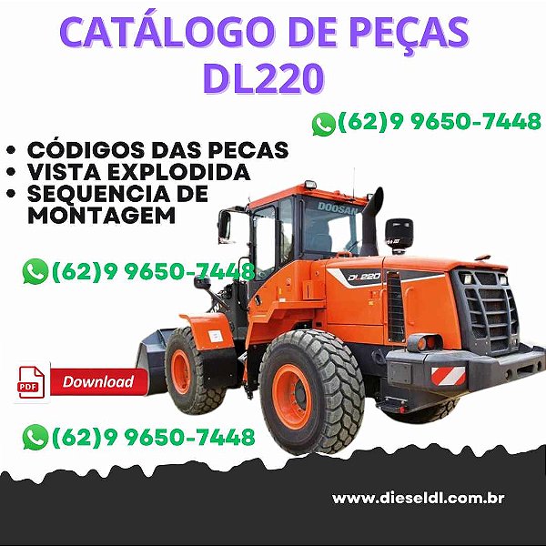 CATÁLOGO DE PEÇAS CARREGADEIRA DL220  DOOSAN