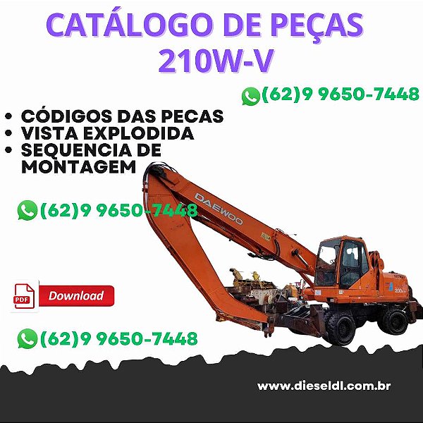 CATALOGO DE PEÇAS ESCAVADEIRA SOLAR 210W-V DOOSAN