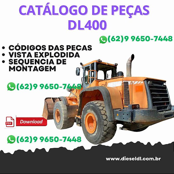 CATALOGO DE PEÇAS CARREGADEIRA  DL400 DOOSAN
