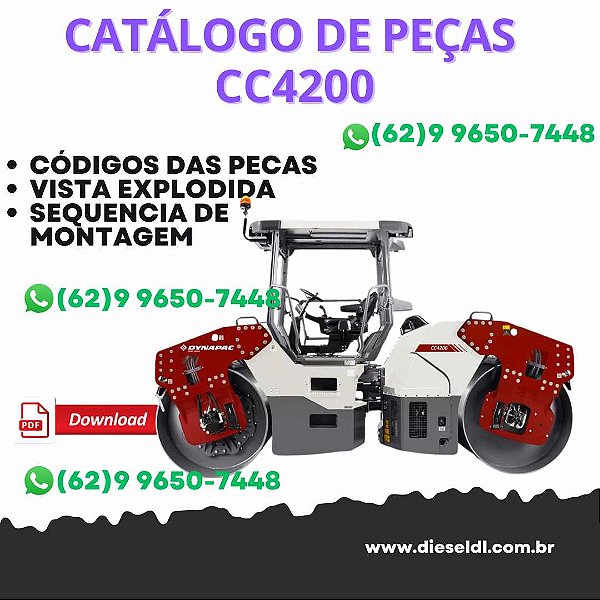 CATALOGO DE PEÇAS ROLO COMPACTADOR CC4200 DYNAPAC