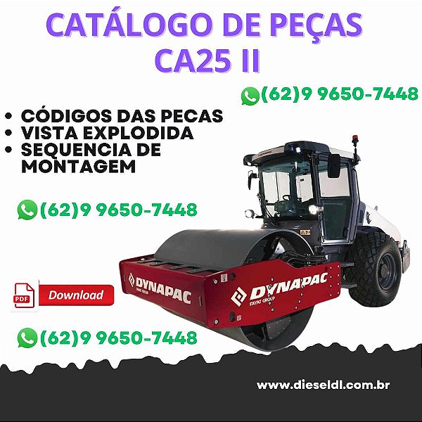 CATALOGO DE PEÇAS ROLO COMPACTADOR CA25 II DYNAPAC