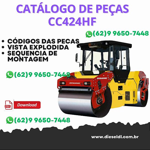 CATALOGO DE PEÇAS ROLO COMPACTADOR  CC424HF DYNAPAC