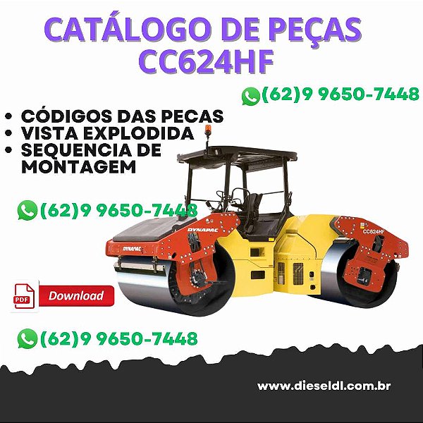 CATALOGO DE PEÇAS ROLO COMPACTADOR CC624HF DYNAPAC