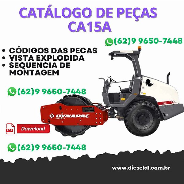 CATALOGO DE PEÇAS ROLO COMPACTADOR CA15A DYNAPAC