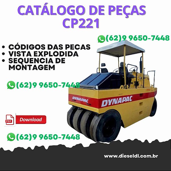 CATALOGO DE PEÇAS ROLO COMPACTADOR CP221 DYNAPAC