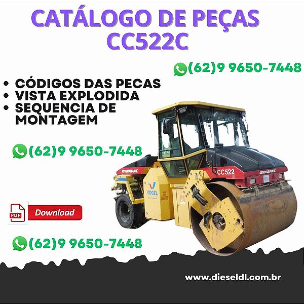 CATALOGO DE PEÇAS ROLO COMPACTADOR CC522C DYNAPAC