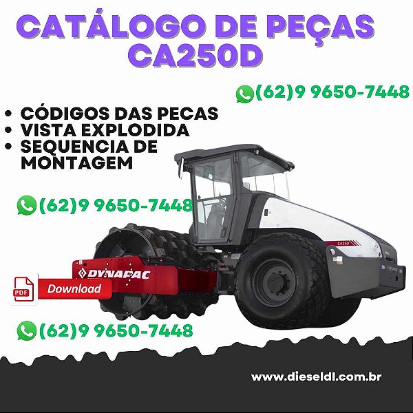 CATALOGO DE PEÇAS  ROLO COMPACTADOR CA250D   DYNAPAC
