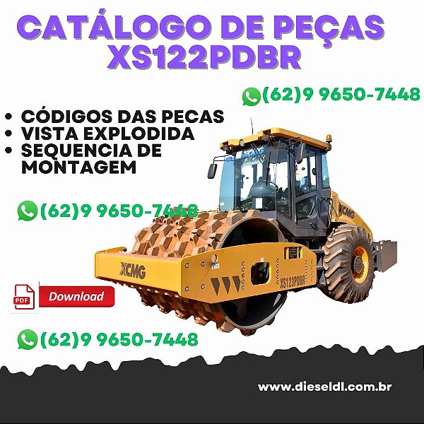 CATÁLOGO DE PEÇAS ROLO COMPACTADO XS122PDBR XCMG