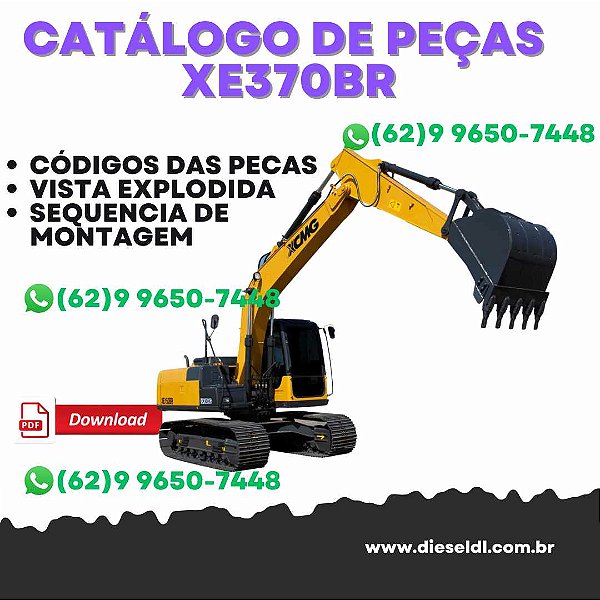 CATÁLOGO DE PEÇAS   ESCAVADEIRA XE370BR XCMG