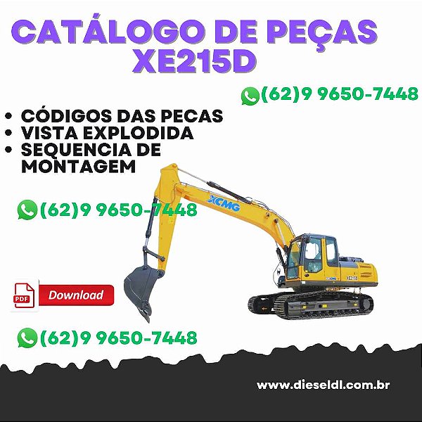 CATÁLOGO DE PEÇAS ESCAVADEIRA XE215D XCMG
