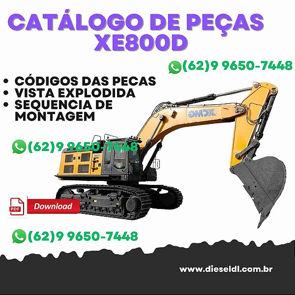 CATÁLOGO DE PEÇAS ESCAVADEIRA XE800D XCMG