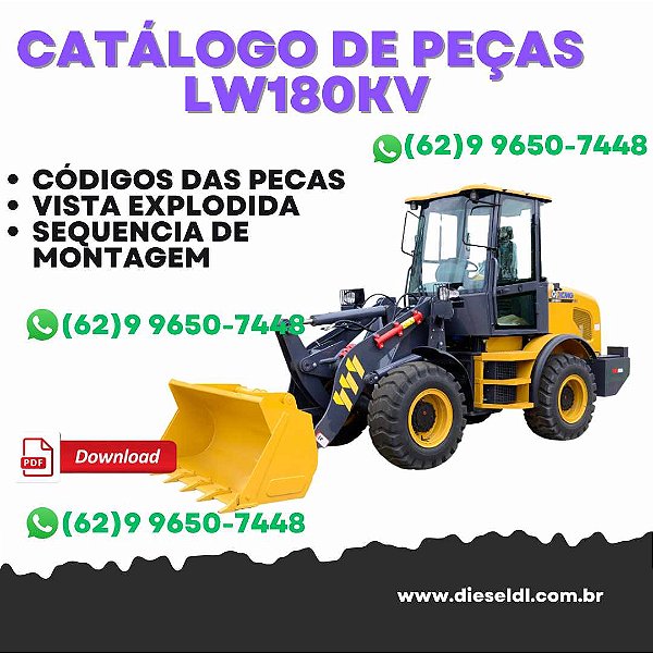 CATÁLOGO DE PEÇAS CARREGADEIRA LW180KV  XCMG