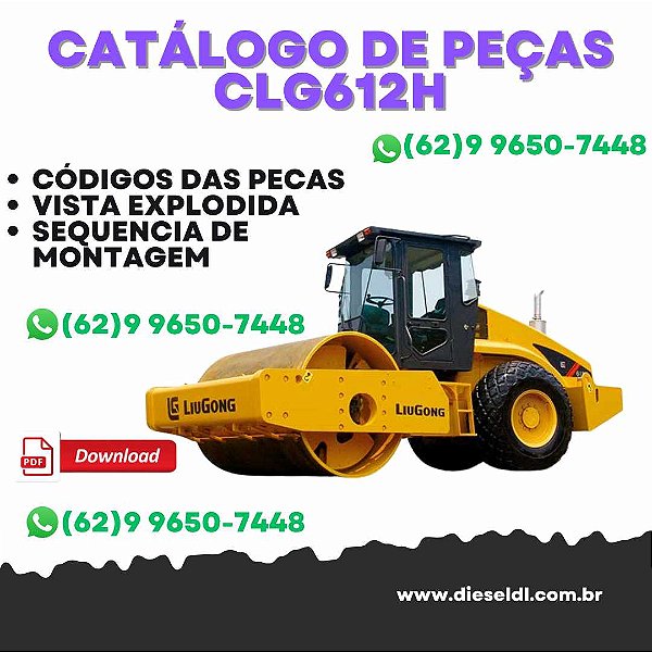 CATÁLOGO DE PEÇAS  ROLO COMPACTADOR CLG612H CLG614H LIUGONG