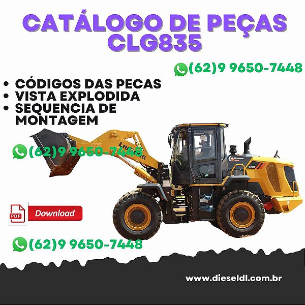 CATÁLOGO DE PEÇAS CARREGADEIRA CLG835  LIUGONG