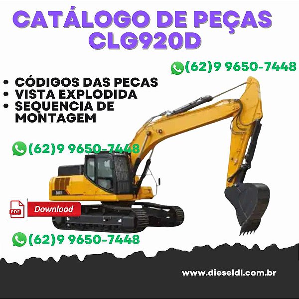 CATÁLOGO DE PEÇAS ESCAVADEIRA  CLG920D CLG922D  LIUGONG