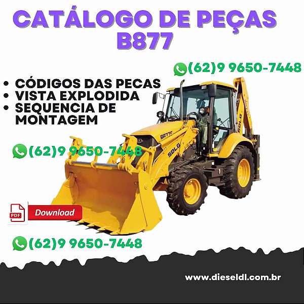 CATÁLOGO DE PEÇAS RETROESCAVADEIRA  B877 SDLG