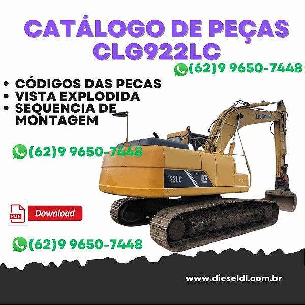 CATÁLOGO DE PEÇAS  ESCAVADEIRA CLG 922LC LIUGONG