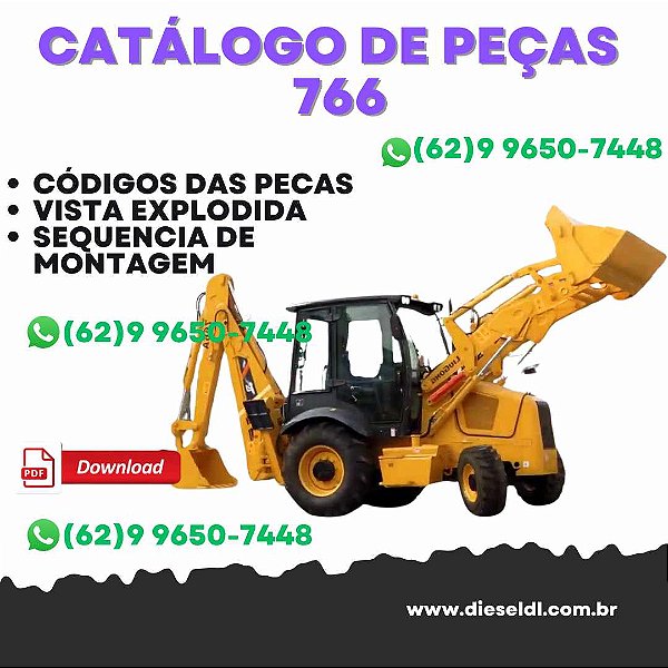 CATALOGO DE PEÇAS RETROESCAVADEIRA 766 2008 LIUGONG