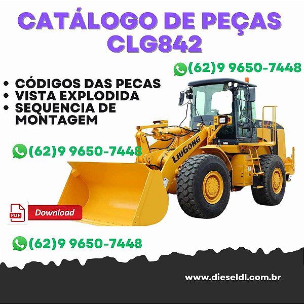 CATALOGO DE PEÇAS CLG842 CARREGADEIRA LIUGONG