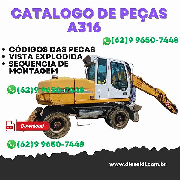 CATALOGO DE PEÇAS  A ESCAVADEIRA 316 LIEBHERR