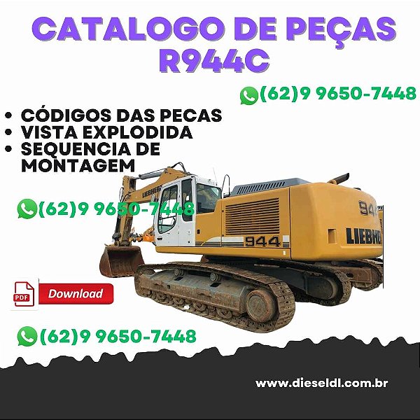 CATALOGO DE PEÇAS  A ESCAVADEIRA R944C LIEBHERR