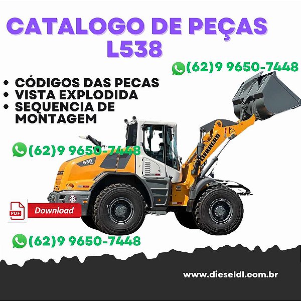 CATALOGO DE PEÇAS  CARREGADEIRA L538 LIEBHERR