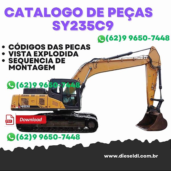 CATALOGO DE PEÇAS ESCAVADEIRA SY235C9 SANY