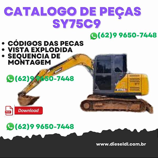 CATÁLOGO DE PEÇAS ESCAVADEIRA SY75C9 SANY