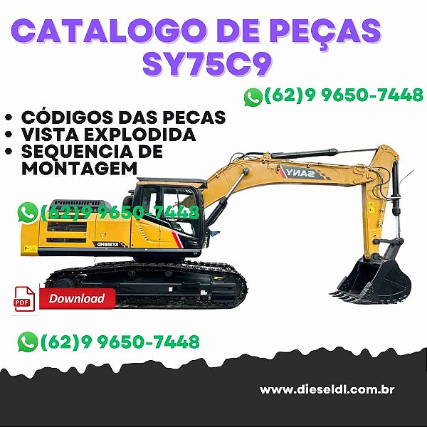 CATÁLOGO DE PEÇAS ESCAVADEIRA SY380C SANY