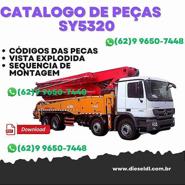 CATÁLOGO DE PEÇAS BOMBA DE CONCRETO SY5320 SANY