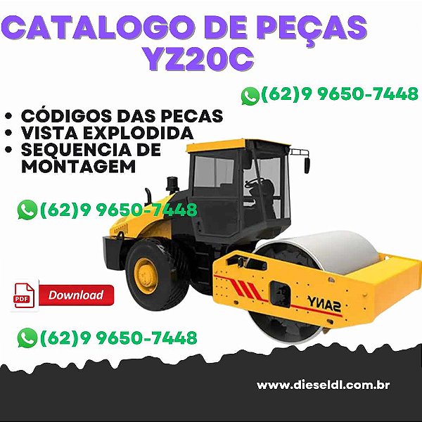 CATÁLOGO DE PEÇAS ROLO COMPRESSOR YZ20C SANY