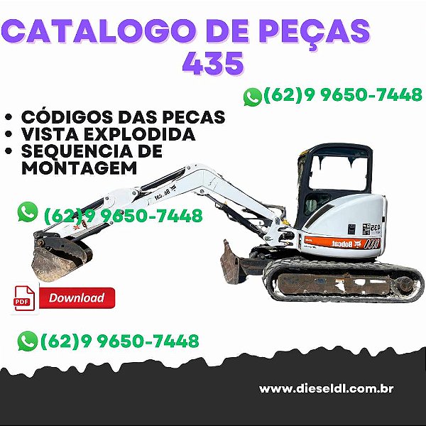CATALOGO DE PEÇAS MINI ESCAVADEIRA 435 BOBCAT