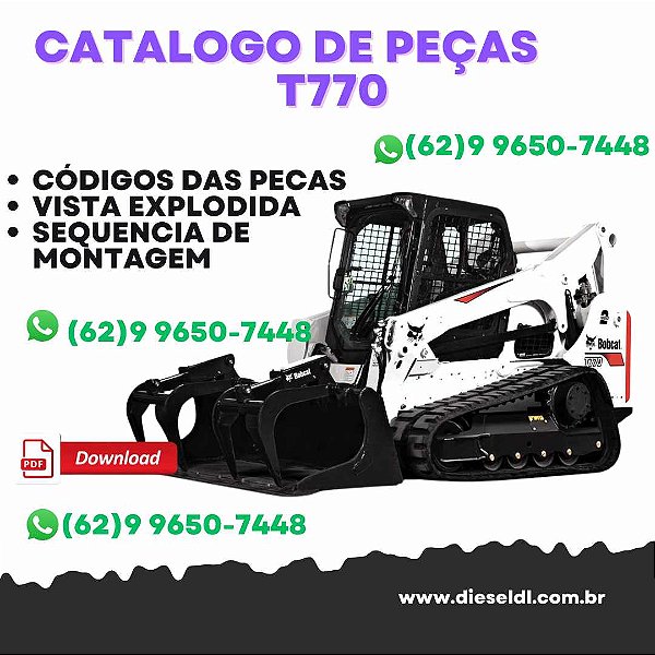 CATALOGO DE PEÇAS MINI CARREGADEIRA  T770 BOCAT