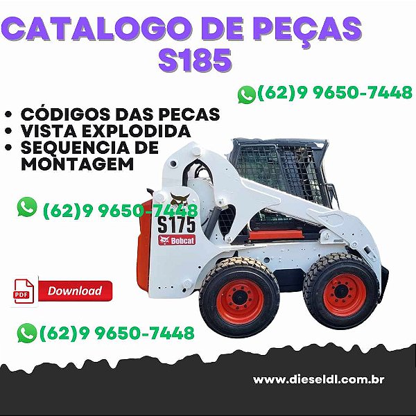 CATÁLOGO DE PEÇAS MINI CARREGADEIRA S185  BOBCAT