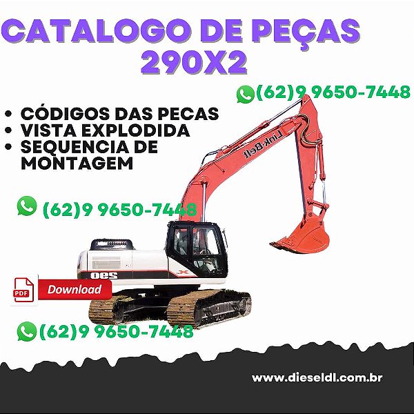 CATÁLOGO DE PEÇAS 290X2 ESCAVADEIRA  LINK-BELT