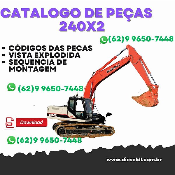 CATALOGO DE PEÇAS  ESCAVADEIRA  240X2LINK-BELT