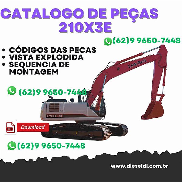 CATALOGO DE PEÇAS  ESCAVADEIRA 210X3E LINK-BELT