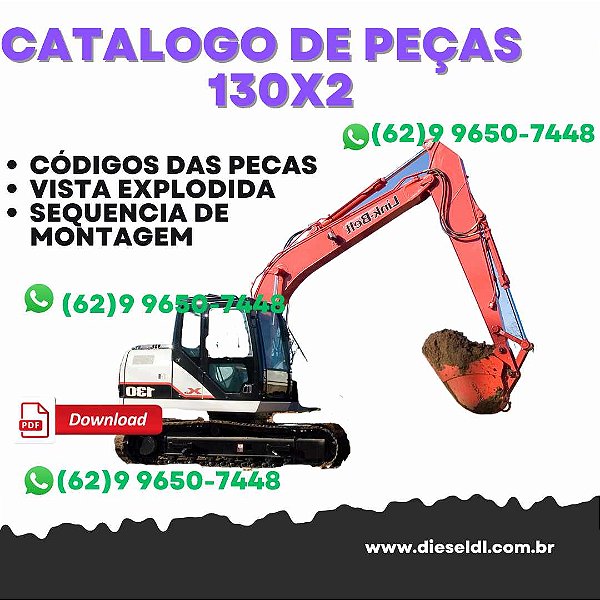 CATALOGO DE PEÇAS  ESCAVADEIRA  130X2 LINK-BELT